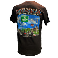 Load image into Gallery viewer, Savannah Harley-Davidson Garage Party Men&#39;s Tee
