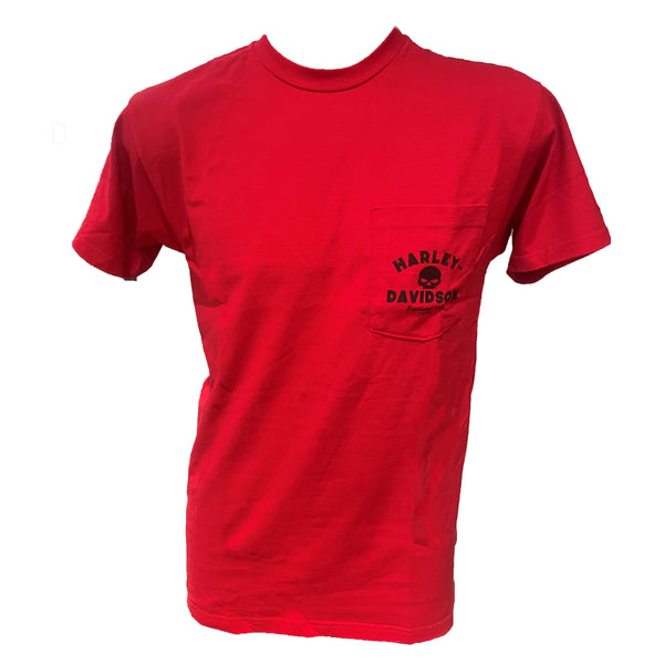 Savannah Harley-Davidson Gate Arch Red Pocket T-Shirt