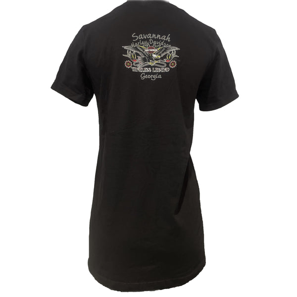 Savannah Harley-Davidson Ladies Chalk Helmet T-Shirt