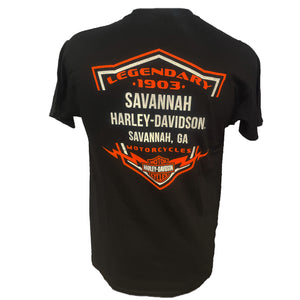 Savannah Harley-Davidson men's T-Shirt Grit Skull