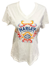 Load image into Gallery viewer, Savannah Harley-Davidson Women&#39;s Harley Fuego V-Neck T-Shirt
