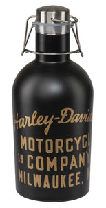 Harley-Davidson Stainless Steel 50 oz. Growler Set w/ Two 16 oz. Pint Glasses