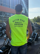 Load image into Gallery viewer, Hilton Head Harley-Davidson custom Men's Dragon Bar &amp; Shield sleeveless tank
