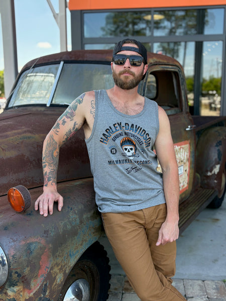 Hilton Head Harley-Davidson Men's custom Genuine Full Throttle tank top