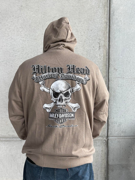 Hilton Head Harley-Davidson custom Men's Flame Wave hoodie