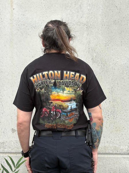 Hilton Head Harley-Davidson custom Men's Clean Racer t-shirt