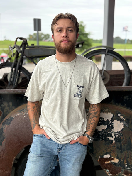 Hilton Head Harley-Davidson custom Men's HD Wrenched West pocket tee