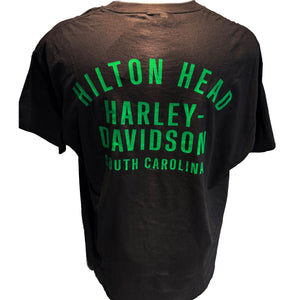 Hilton Head Harley Davidson Mens Shamrock Skull St. Patty's Day Short Sleeve T-Shirt