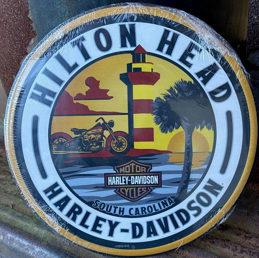 Hilton Head Harley-Davidson tin sign