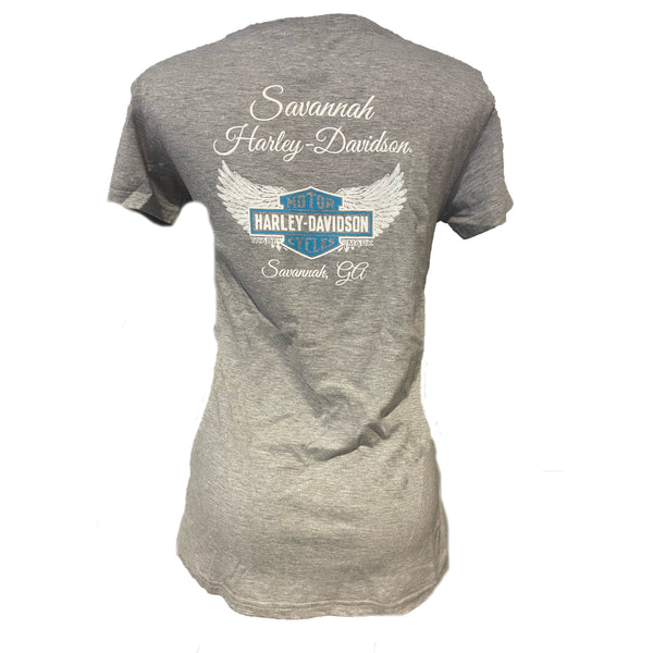 Savannah Harley-Davidson Hover Ladies T-Shirt