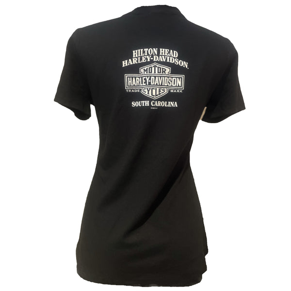 Hilton Head Harley-Davidson Ladies Initial lt T-Shirt