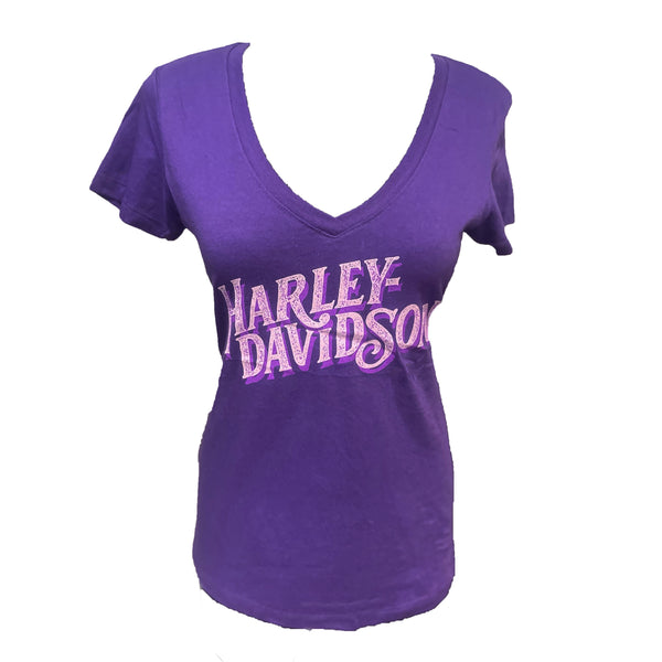 Savannah Harley-Davidson Women's Legend Has It T-Shirt - Purple