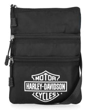 Load image into Gallery viewer, Harley-Davidson Women's Bar &amp; Shield Logo Polyester Crossbody Purse, Black
