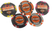 Load image into Gallery viewer, Custom Savannah H-D Poker Chips
