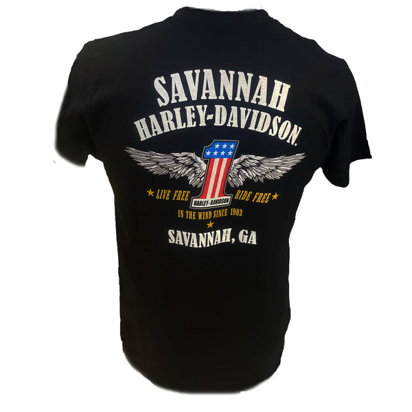 Savannah Harley-Davidson Men's Rusty Short Sleeve T-Shirt