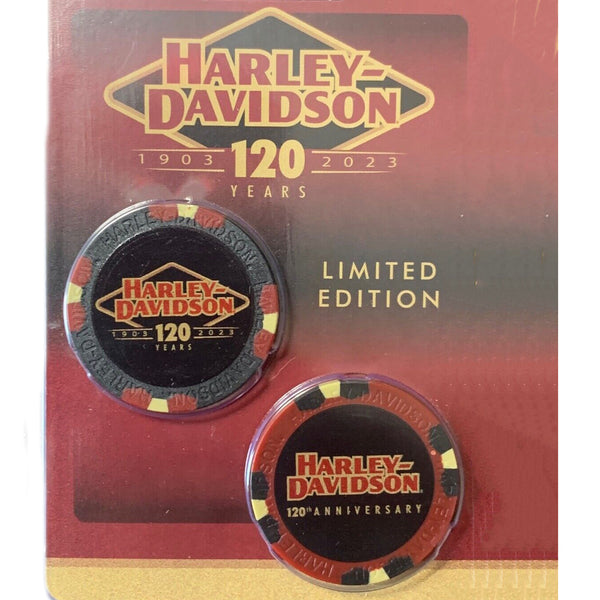 HARLEY-DAVIDSON 120TH ANNIVERSARY LIMITED PACK POKER CHIPS