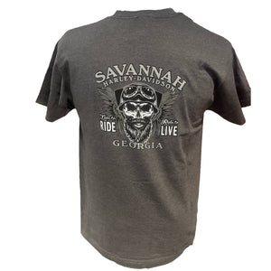 Savannah Harley Davidson Men's Simple Short Sleeve T-Shirt