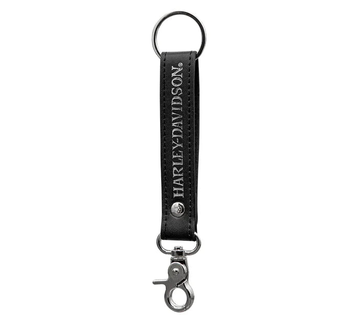 Harley-Davidson Willie G Skull Black Vinyl Strap Key Chain CG4542