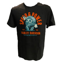 Load image into Gallery viewer, Savannah Harley-Davidson Men&#39;s Skully Speeder Black Short Sleeve T-Shirt
