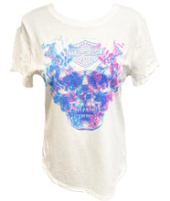Load image into Gallery viewer, Savannah Harley-Davidson Women&#39;s Smoken N Flame Skull T-shirt
