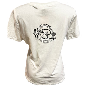 Savannah Harley-Davidson Women's Smoken N Flame Skull T-shirt