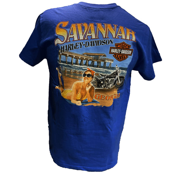 Savannah Harley-Davidson Striking Men's Pocket Tee