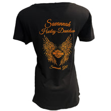 Load image into Gallery viewer, Savannah Harley-Davidson Women&#39;s Thrills Round Neck Tee
