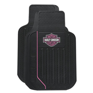 Harley-Davidson Pink B&S Logo Elite Floor Mats Pink CG1653P