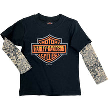 Load image into Gallery viewer, Toddler Boys&#39; Bar &amp; Shield Mesh Tattoo Long Sleeve Tee 1070151
