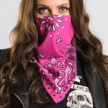 Load image into Gallery viewer, Pink Paisley W/Hidden Butterfly Skulls 56023
