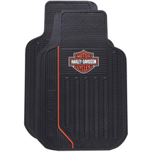 Load image into Gallery viewer, Harley-Davidson Floor Mats, Elite Series Bar &amp; Shield Logo Non-Carpeted 1653ORG
