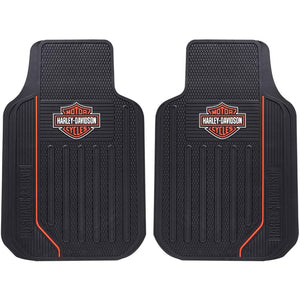 Harley-Davidson Floor Mats, Elite Series Bar & Shield Logo Non-Carpeted 1653ORG
