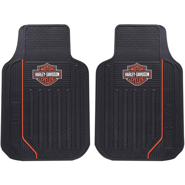 Harley-Davidson Floor Mats, Elite Series Bar & Shield Logo Non-Carpeted 1653ORG