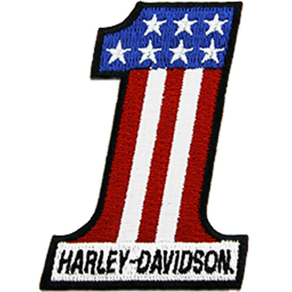Embroidered RWB #1 Logo X-Small Emblem Sew-On Patch 8011536