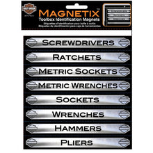 Load image into Gallery viewer, Magnetix Toolbox Identification Magnets, 16 Pack CG47000
