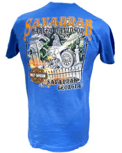 Load image into Gallery viewer, Harley-Davidson Men&#39;s Exclusive BonAventure Rider Royal Blue S/S River Street Dealer Shirt
