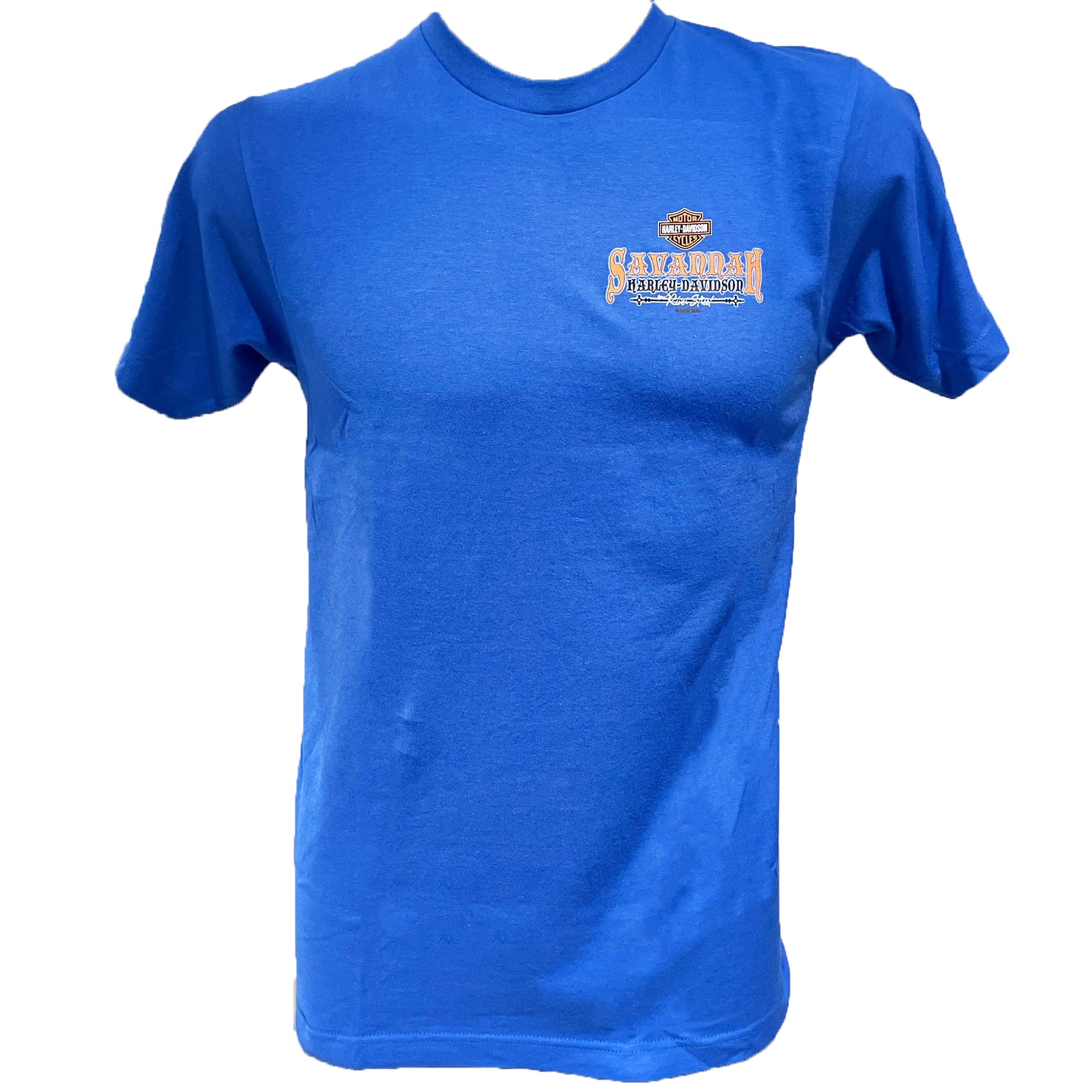 [HARLEY-DAVIDSON ]* VJ B&S TEE *ユニセックス Harley-Davidson Men's Exclusive BonAventure Rider Royal Blue