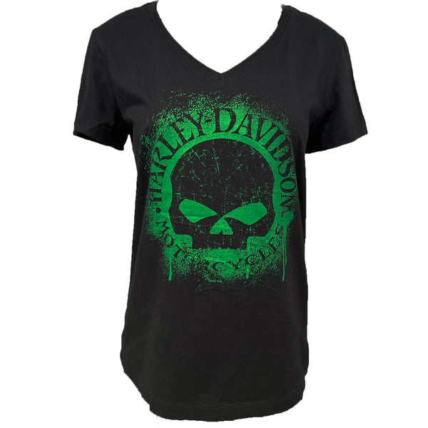 Harley-Davidson Ladies' Burst St. Patrick's Day Hilton Head S/S Dealer Shirt