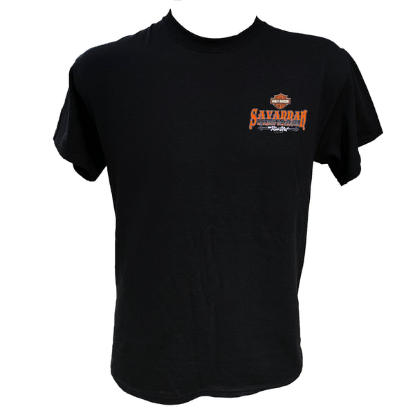 Harley-Davidson Men's Exclusive BonAventure Rider Black S/S River Street Dealer Shirt
