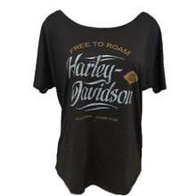 Load image into Gallery viewer, Harley-Davidson Ladies Roam Type Scoop Neck Dealer Shirt
