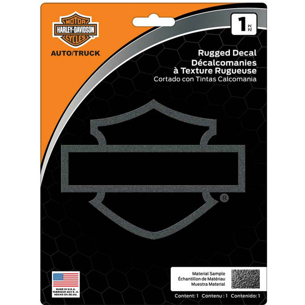 Rugged Textured Bar & Shield Logo Decal CG27012