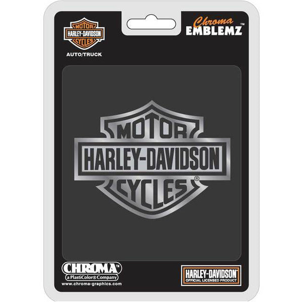 Bar & Shield Chrome Injection Molded Emblem, Chrome CG9107