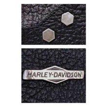 Load image into Gallery viewer, Women&#39;s H-D Medallion Zip-It Black Leather HOBO Purse ZP2225L-BLACK
